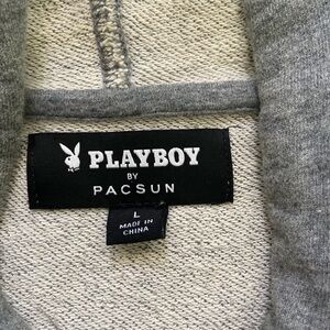 Pacsun playboy grey hoodie